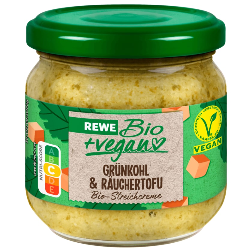 REWE Bio + vegan Streichreme Grünkohl & Räuchertofu 180g